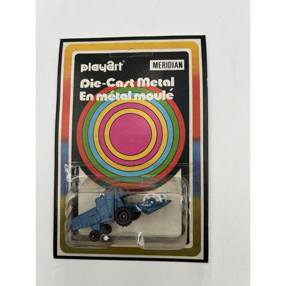 PlayArt Meridian combine Die Cast Metal Blue On Card UnPunched Hong Kong